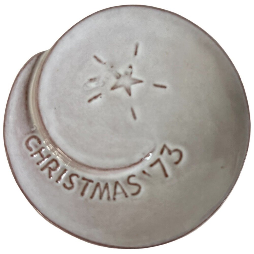 1973 Frankoma Pottery Christmas Card White Sand Glaze Spiral To Heaven The Frank